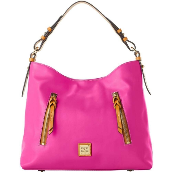 Dooney & Bourke Handbags - Dooney & Bourke Wexford Leather Cooper Hobo Bag